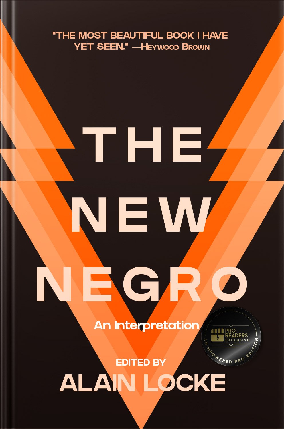 Cover of 'The New Negro - An Interpretation'